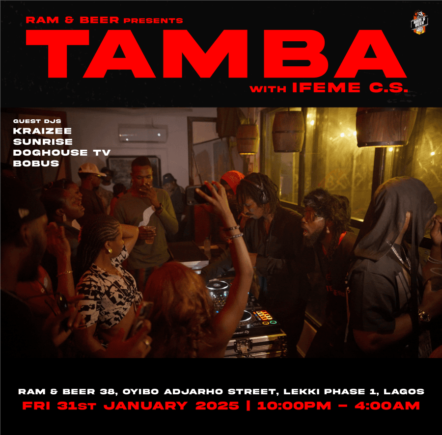 TAMBA with IFEME C.S.'s banner