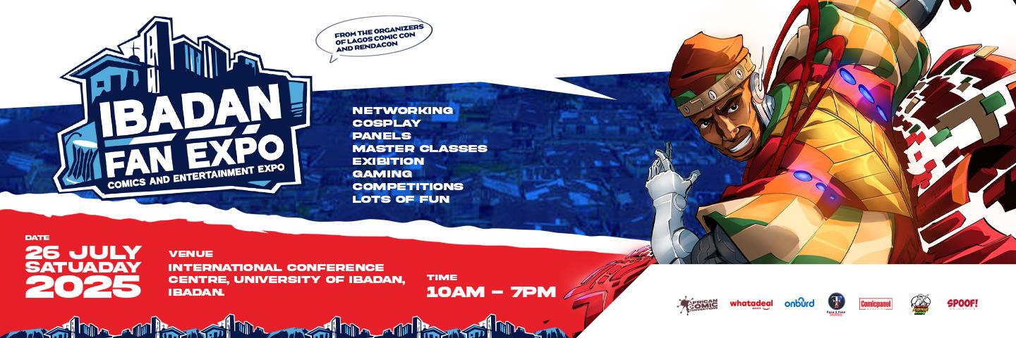 Ibadan Fan Expo's banner