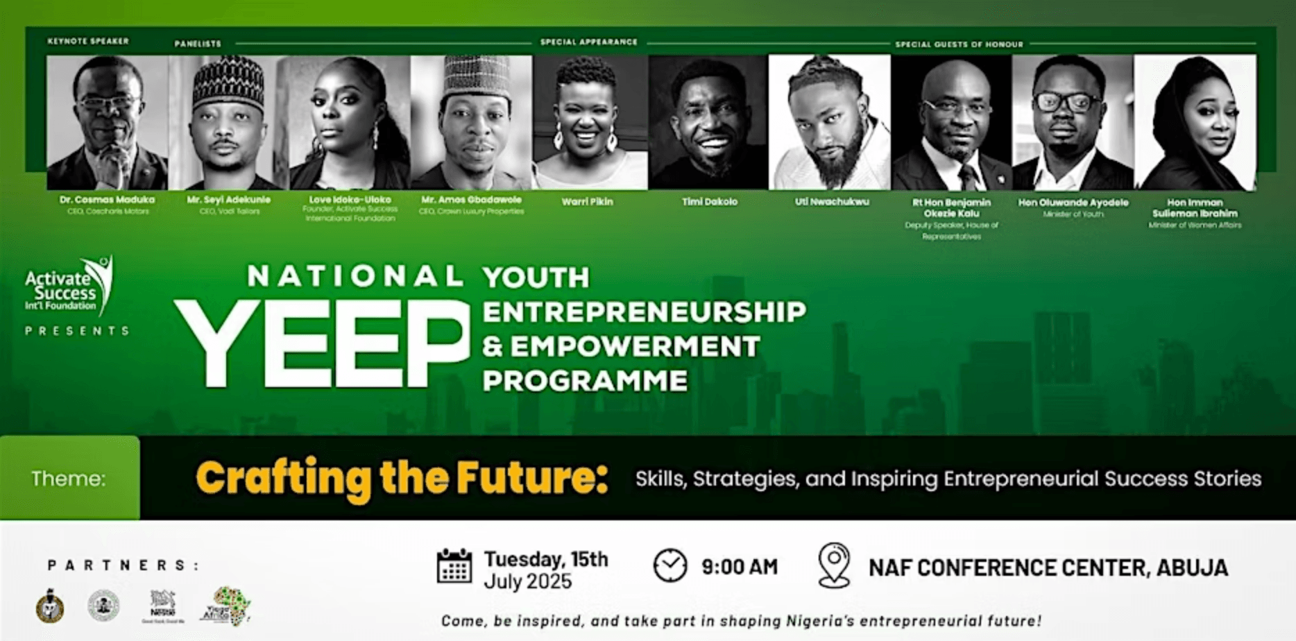 National Youth Entrepreneurship Empowerment Program (YEEP '25)'s banner