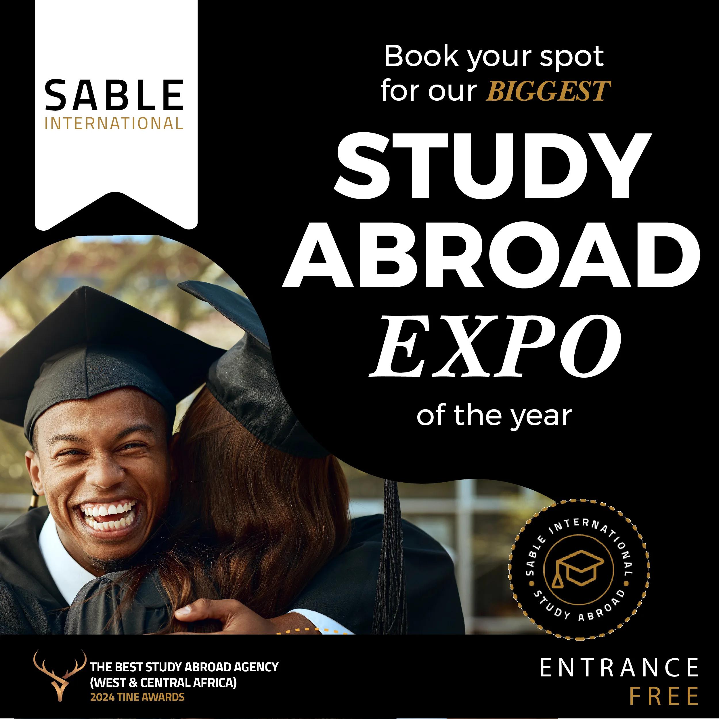 Sable International Study Abroad Expo - Ikeja, Lagos (Free Entry)'s banner