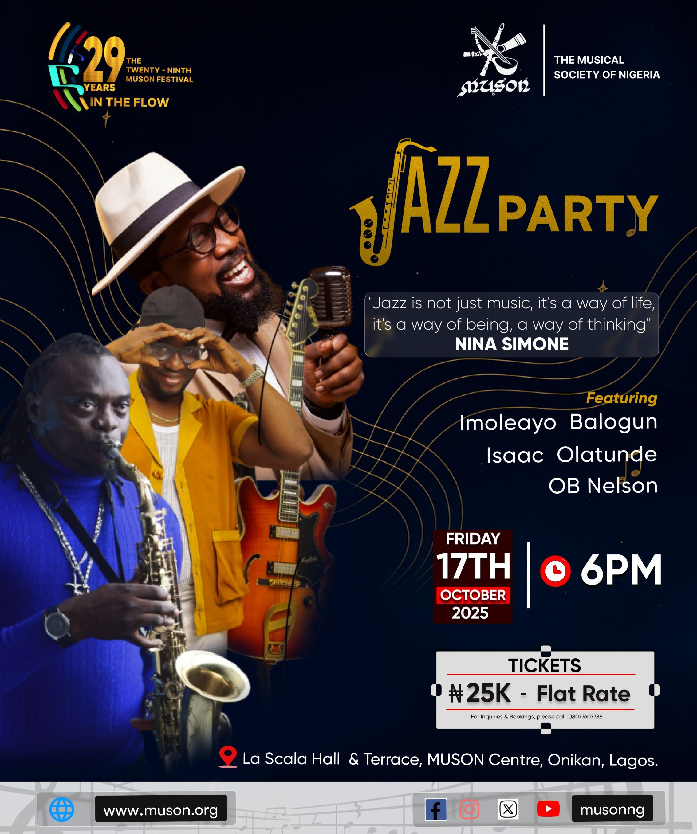 MUSON JAZZ PARTY's banner