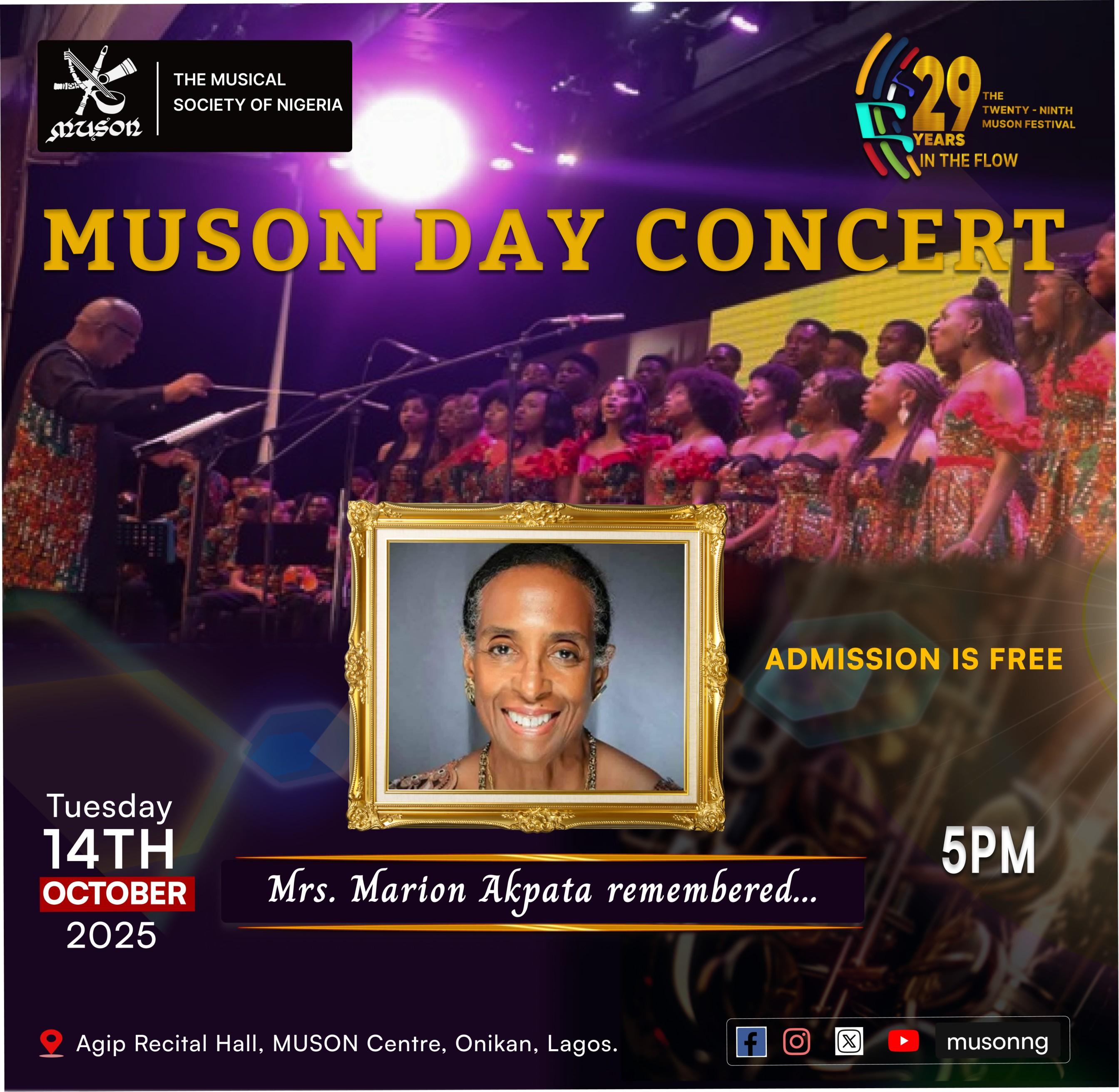MUSON DAY CONCERT's banner