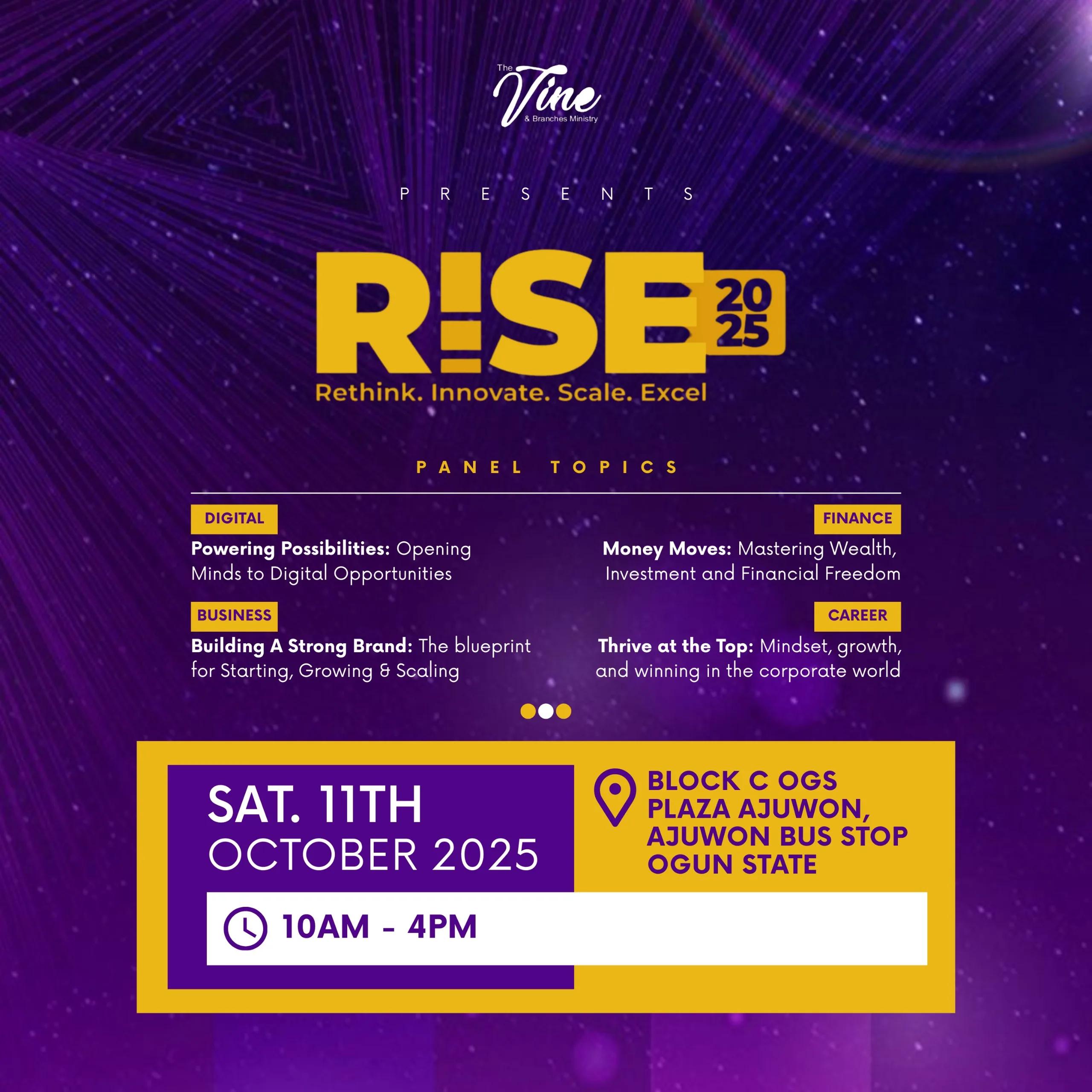 RISE 2025's poster