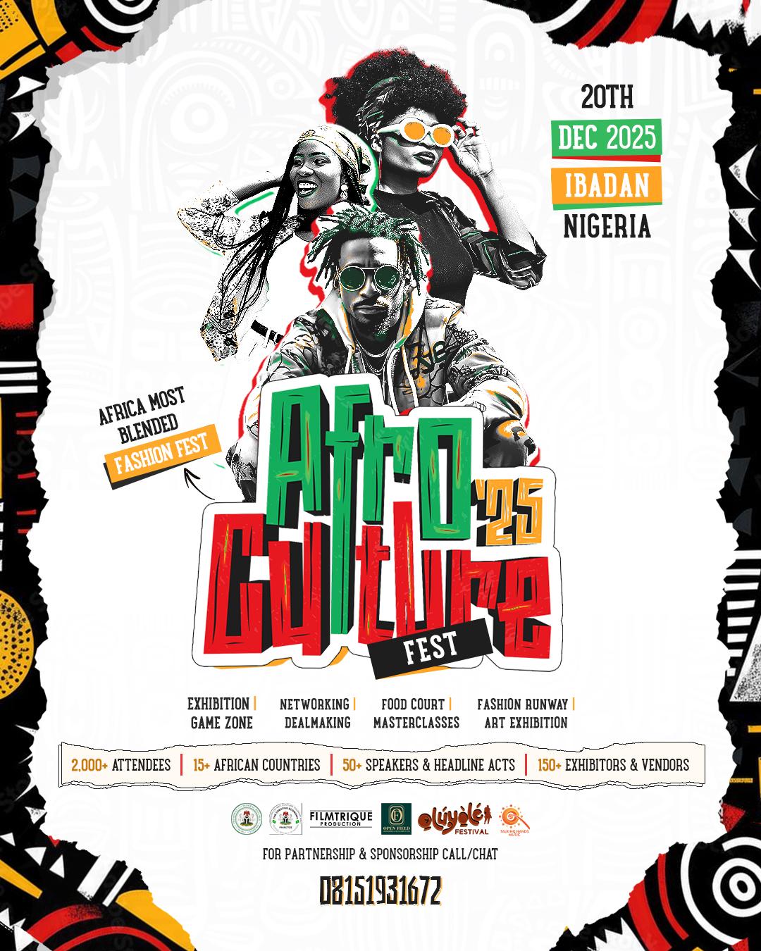 Afroculture Fest 2025's banner
